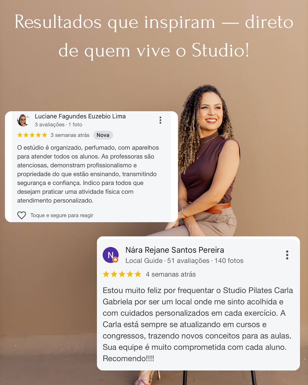 Arrasta pro lado e veja o que nossos clientes dizem sobre nós 🩵Cada feedback é um lembrete de q (2)
